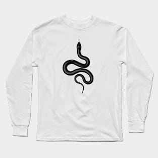 Black Real Snake Long Sleeve T-Shirt